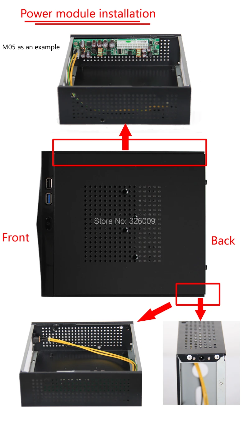 ARSYLID SKC-M05 HTPC mini-ITX Тонкий чехол для компьютера USB2.0 Поддержка USB3.0 горизонтальный мини Чехол 20,5*19*6 см 60 Вт 84 Вт 120 Вт 150 Вт
