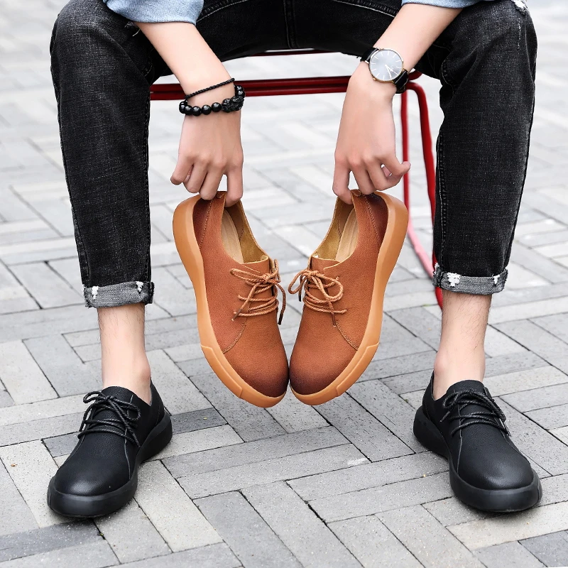 

Italian Men genuine Leather Martin Shoes fashion Luxury Classic Men Shoes lace up Oxfords Designer Shoes Outdoor Footwear J3