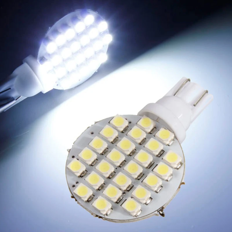 Лучшая цена Белая светодиодная панель 168 194 501 W5W 24 SMD 1210 автомобильная боковая