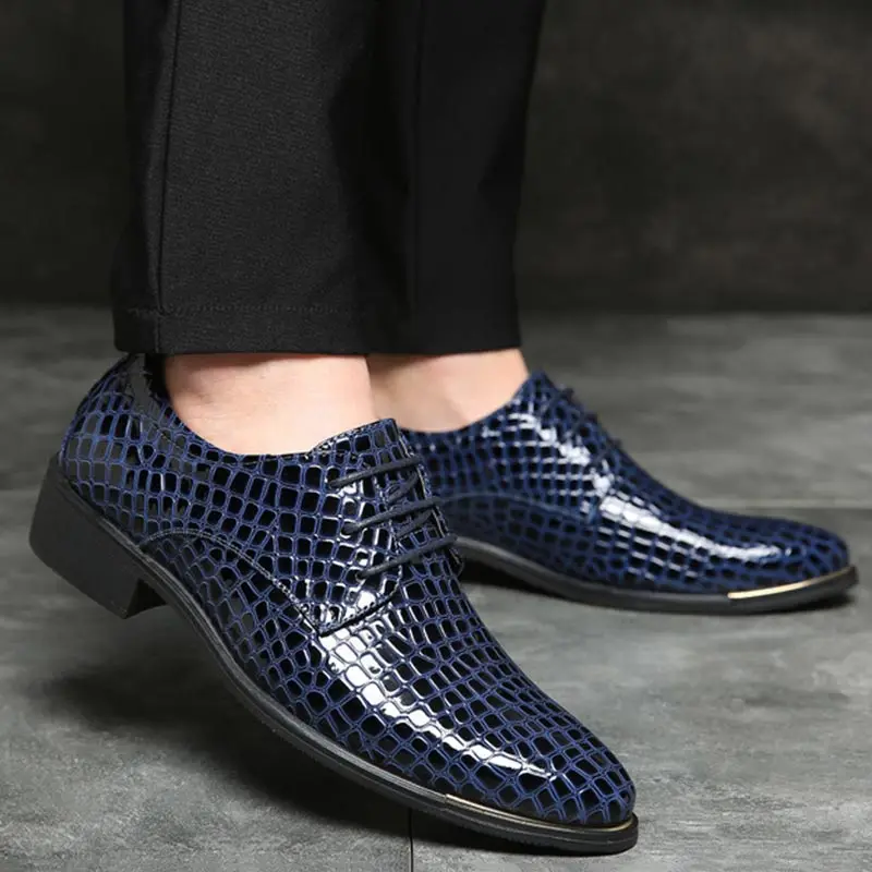 British style pu leather shoes men 2018 new soft breathable lace-up business sneakers casual plus size | Обувь