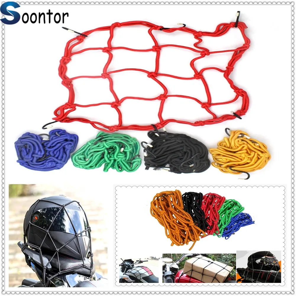 

Motorcycle universal bag helmet baggage motorbike luggage Cargo net for Kawasaki KDX125-250 TRIUMRH STREET TRIPLE 675