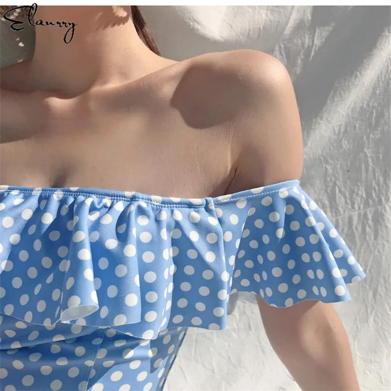 2018 г. пикантные с плеча одна деталь Купальник для женщин купальники малышек Push Up