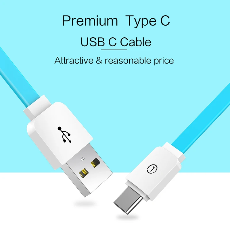 Кабель USB Type C для Samsung S8 Xiaomi Mi6 Mi5|Кабели мобильных телефонов| |
