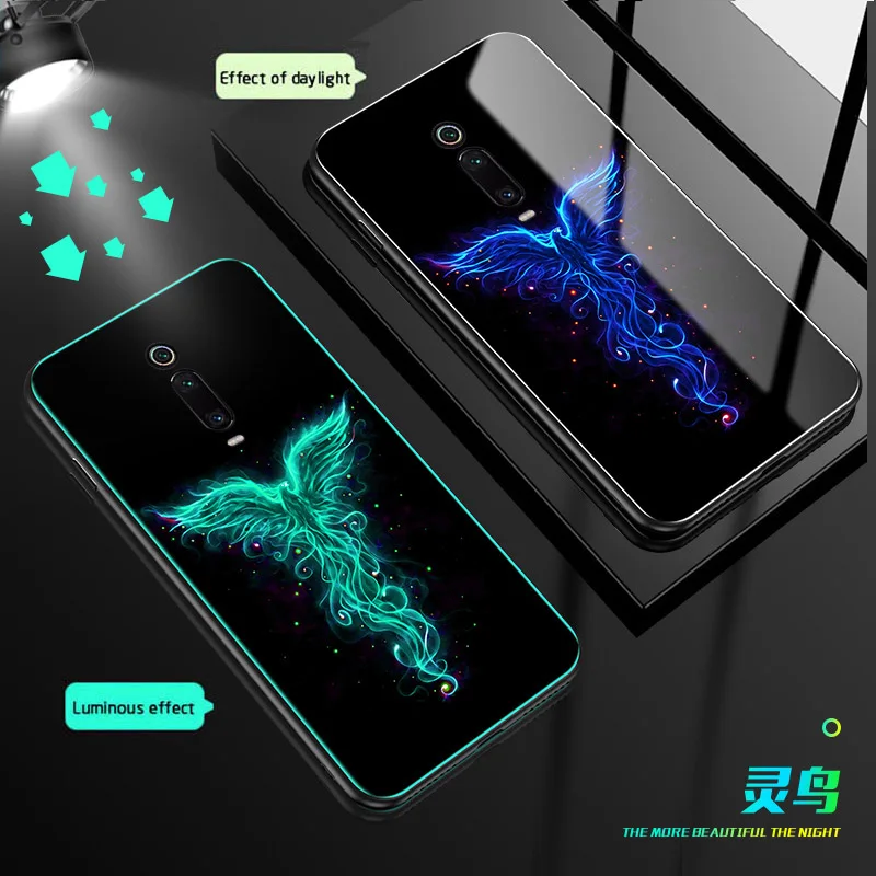 Lu mi nous стеклянный чехол для телефона Xiaomi 9T 9 Lite 9SE A2 A3 задняя крышка redmi 8 8A 7A Note 7 K20 Pro