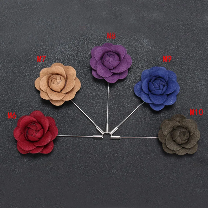 Midger модный мужской костюм Цветочная форма отворот булавка брошь большой цветок