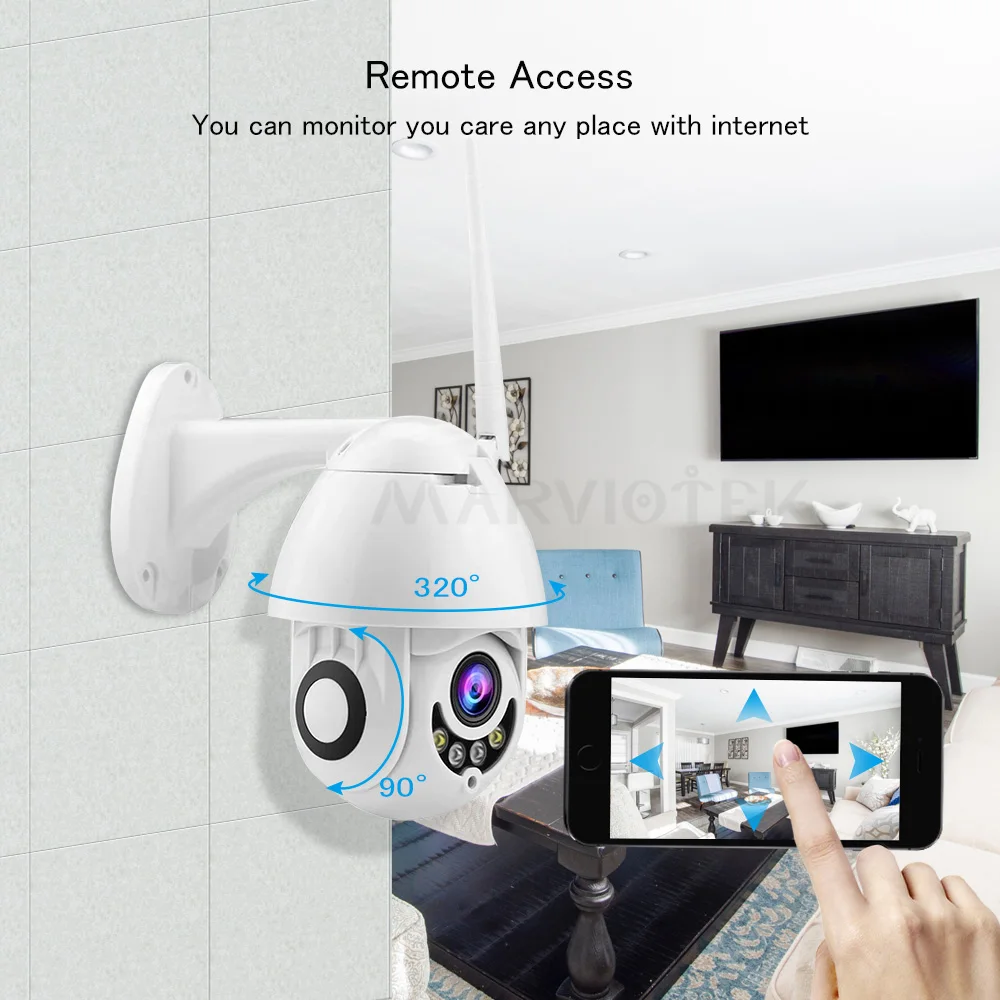 WIFI IP камера наружная CCTV 1080p Мини скоростная купольная домашняя Камера