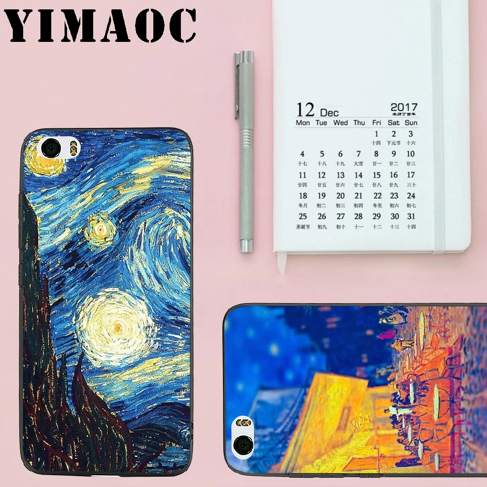 Мягкий силиконовый чехол YIMAOC Van Gogh для Xiao mi Red 6 Note 4X 4A 5A 5 Plus A1 A2 Pro Lite 8 |
