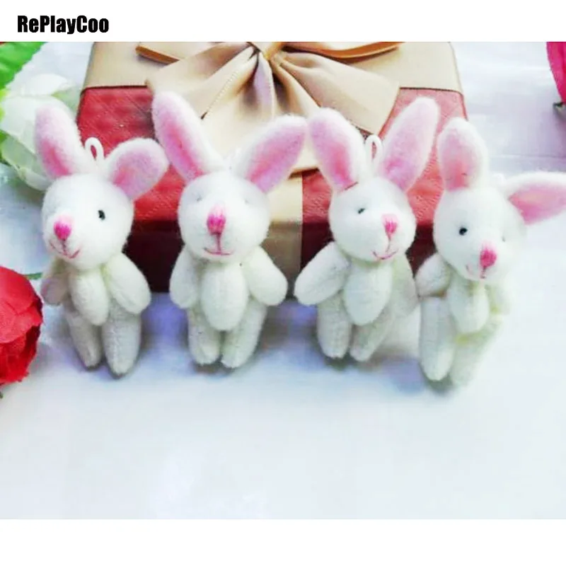 25 шт./лот плюшевые мини игрушки с кроликом 6 см маленькие мягкие pelucia Подвеска для