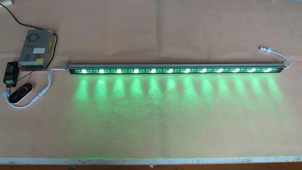 Теплый белый/rgb Шайба стены 36x1 Вт 24 В свет Открытый водонепроницаемый 1 м Алюминий напольный прожектор