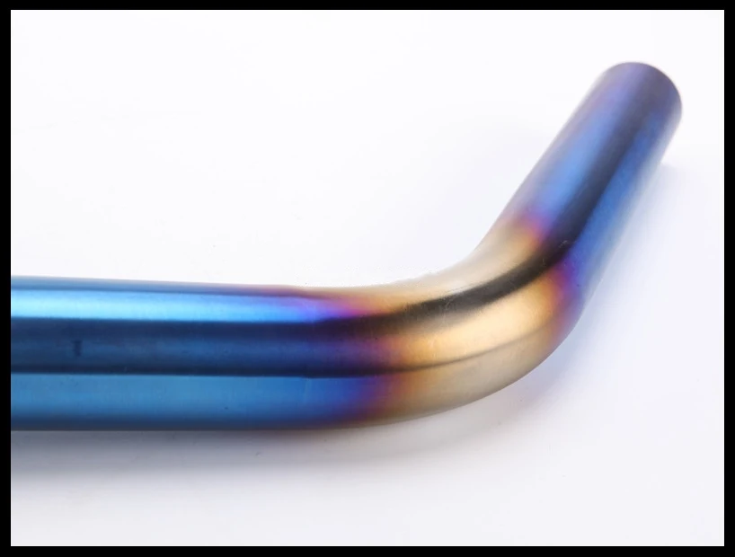 Мотоциклетная Модифицированная выхлопная полная система Передняя труба синяя