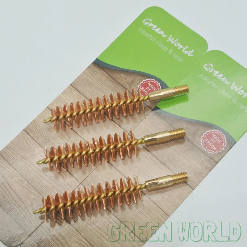 Green World 3 шт./лот. 50cal бронзовая Щетка с латунным держателем и сердечником щетка для