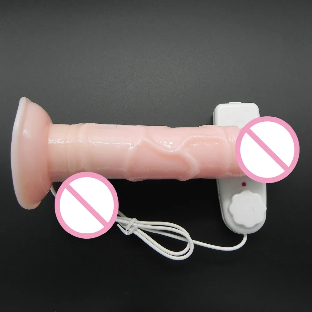 Фаллоимитатор Happygo с сильной присоской реалистичный пенис многоскоростные