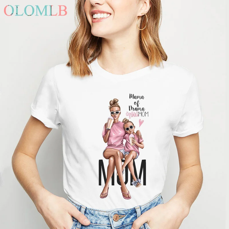 Супер мама футболка женская Мама Любовь принт белая Vogue Лето Camiseta Harajuku с надписью