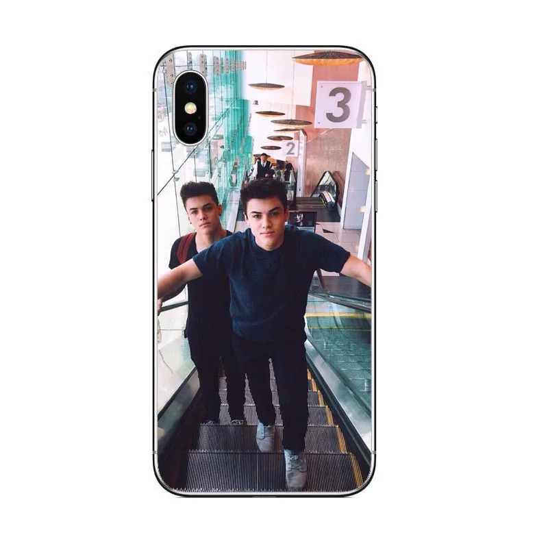 Мягкий ТПУ прозрачный чехол Dolan Twins для iPhone X 10 6 6s 7 8 Plus 5 5S Samsung galaxy S8 S9 S6 S7 EDGE |