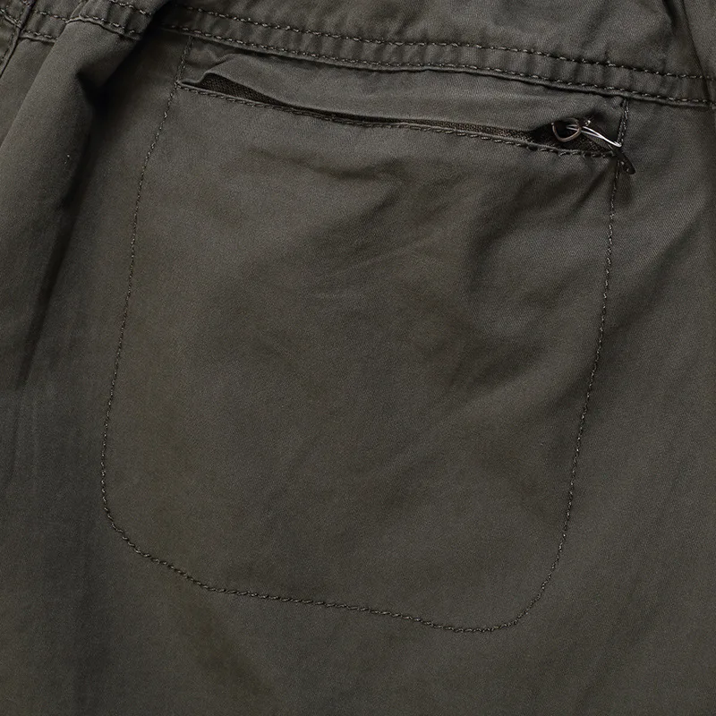 Mens new summer knee length pocket sweatpants casual streetwear military men cargo shorts male plus size fat baggy overalls 8102 | Мужская