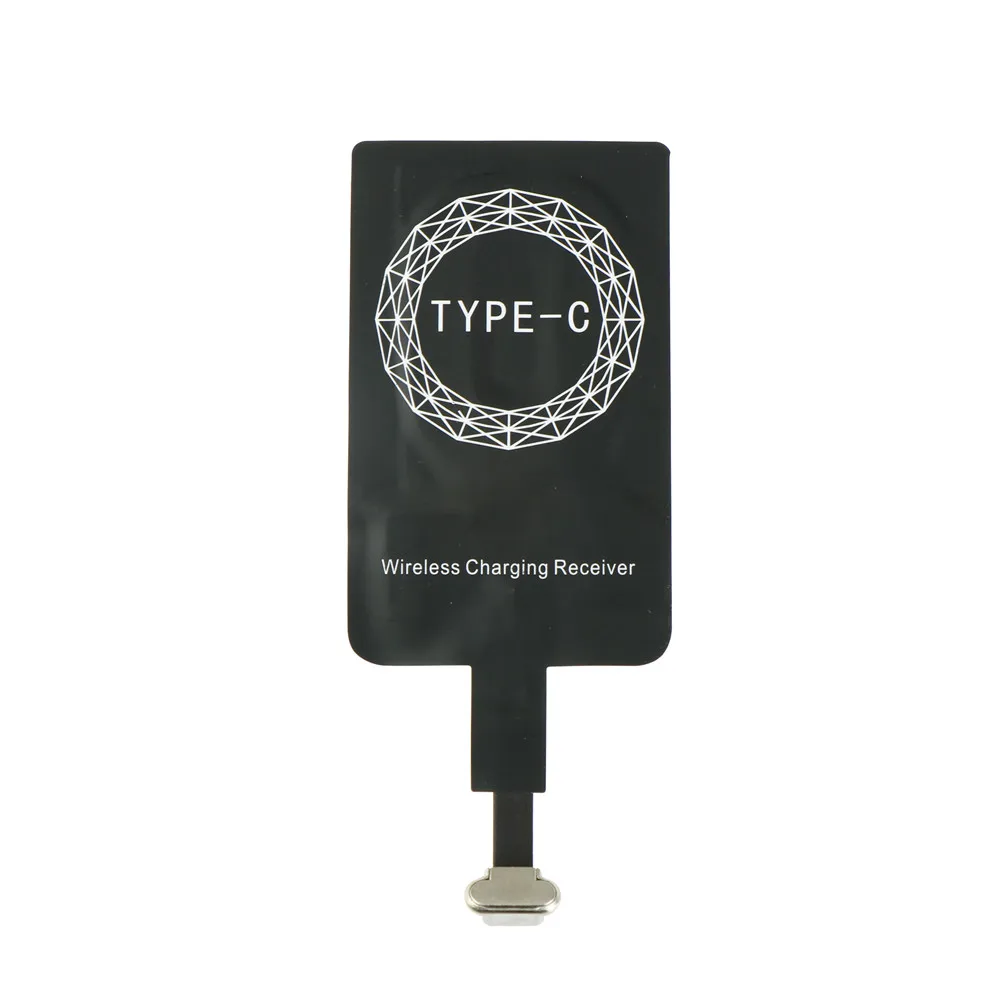 Micro USB и Type C универсальное Qi Беспроводное зарядное устройство приемник для iPhone