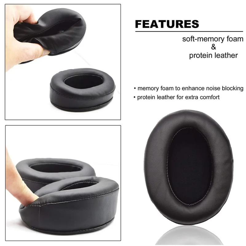 110*80mm Headphone Ear Pads Cushion For Brainwavz HM5 Headset Replacement Earpads Soft Protein Leather Memory Sponge Earmuff | Электроника