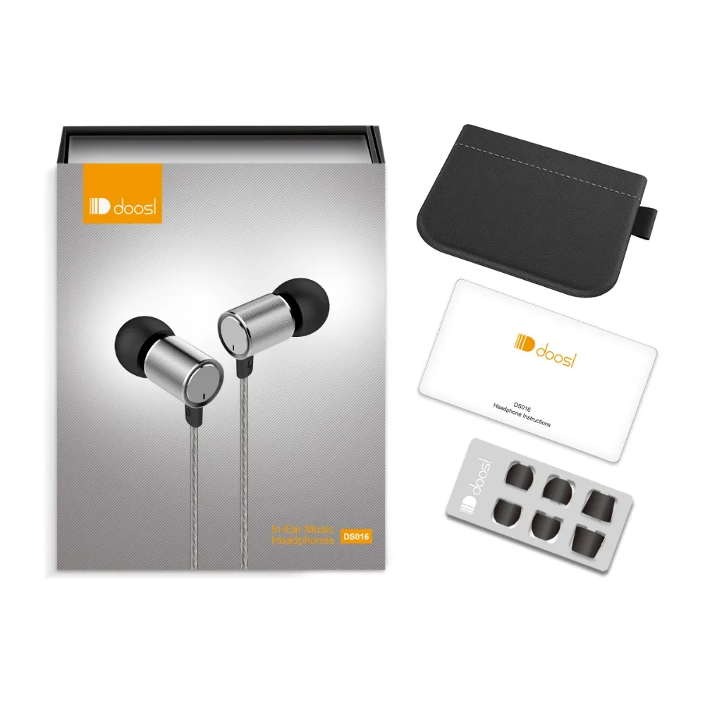 Doosl HiFi металлические наушники в ухо супер бас шумоизолирующие эргономичные