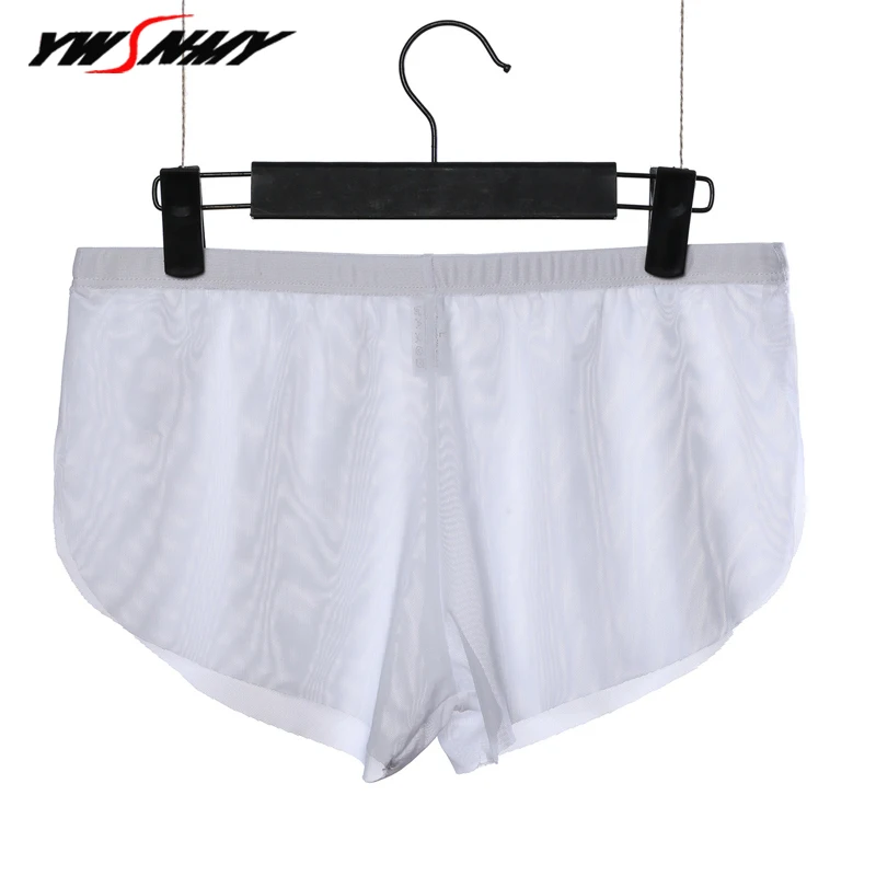 

Мужские шорты-боксеры, сексуальные ультратонкие прозрачные сетчатые боксеры с низкой посадкой, эротическое прозрачное женское нижнее бель...