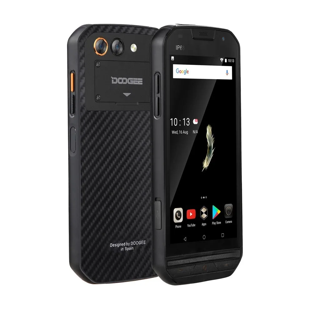 DOOGEE S30 4G смартфон IP68 сбоку отпечатков пальцев двойная камера 5 0 "HD Android 7 MTK6737 4