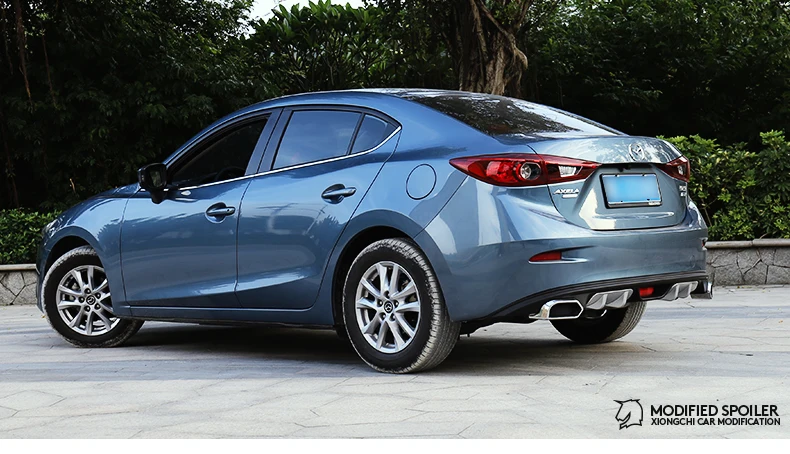 Для Mazda 3 Axela 2013 2017 задний бампер диффузор защита для губ противоскользящая