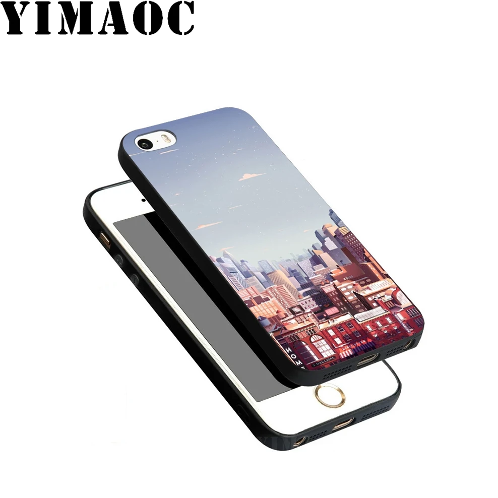 YIMAOC New York City Soft Silicone Case for iPhone 11 Pro Xr Xs Max X or 10 8 7 6 6S Plus 5 5S SE |