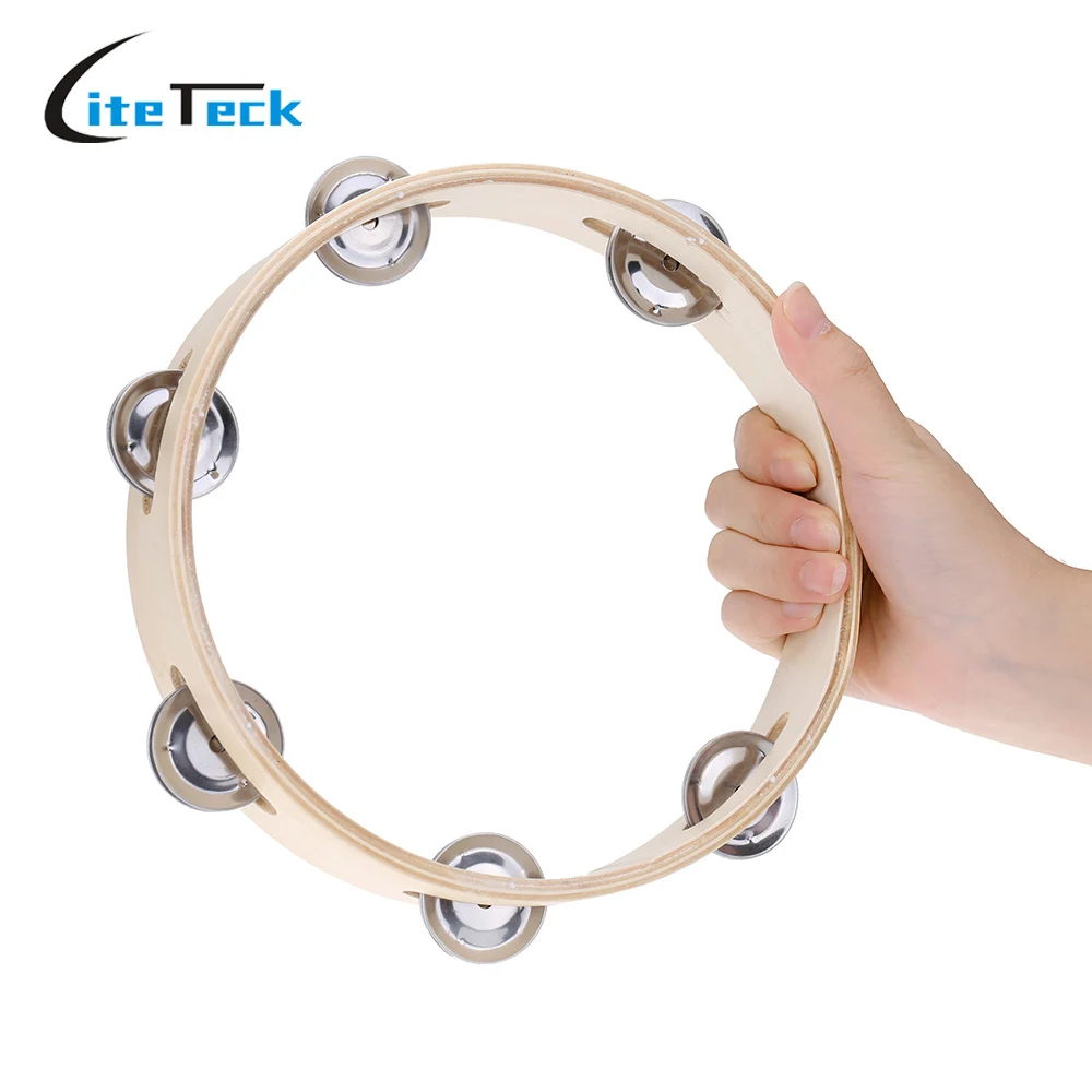 Детский деревянный бесголовый колокольчик 8 дюймов с металлической однорядной