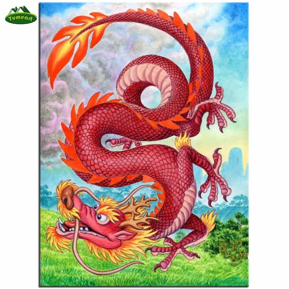 Алмазная вышивка с изображением дракона рукоделие 5D алмазная живопись крестиком