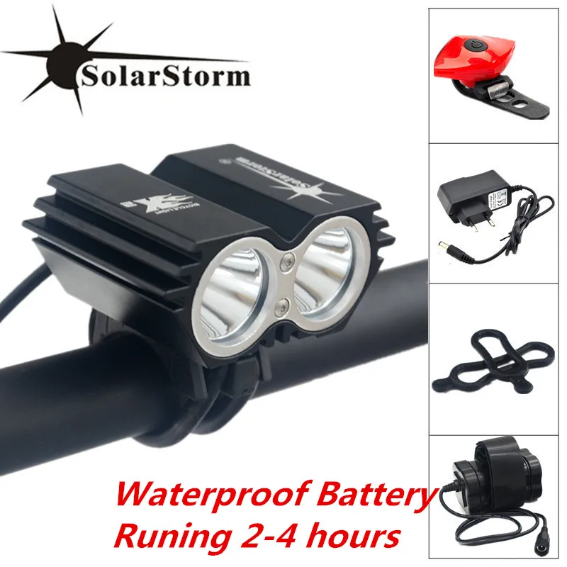 Solarstorm 2x xm l U2 LED Велоспорт свет фар головного Велосипедный Спорт велосипед