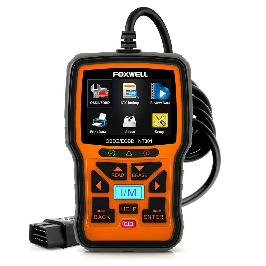 Foxwell nt301 OBD OBD2 Двигатели для автомобиля универсальный автомобильный код читателя диагностический инструмент multi-языки OBD 2 Диагностический прибор ОДБ 2 автомобильная сканер
