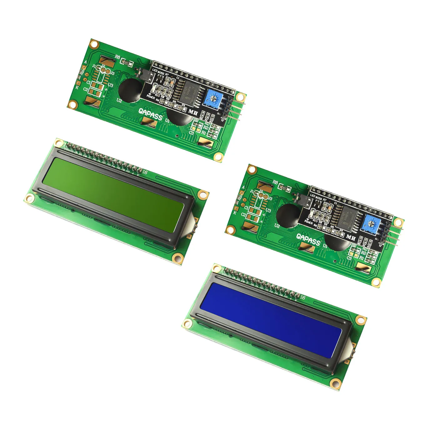 10 шт./лот ЖК модуль синий экран PCF8574 IIC/I2C 1602 дисплей желто зеленый для Arduino UNO r3 mega2560