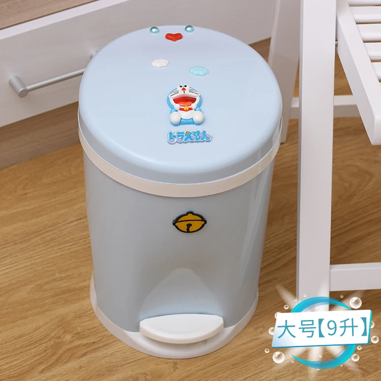 Милый hello kitty Педальный мусорный бак с крышкой офисный мусорный бак кухонная корзина для мусора мусорные баки пластиковые мусорные баки для ванной машины