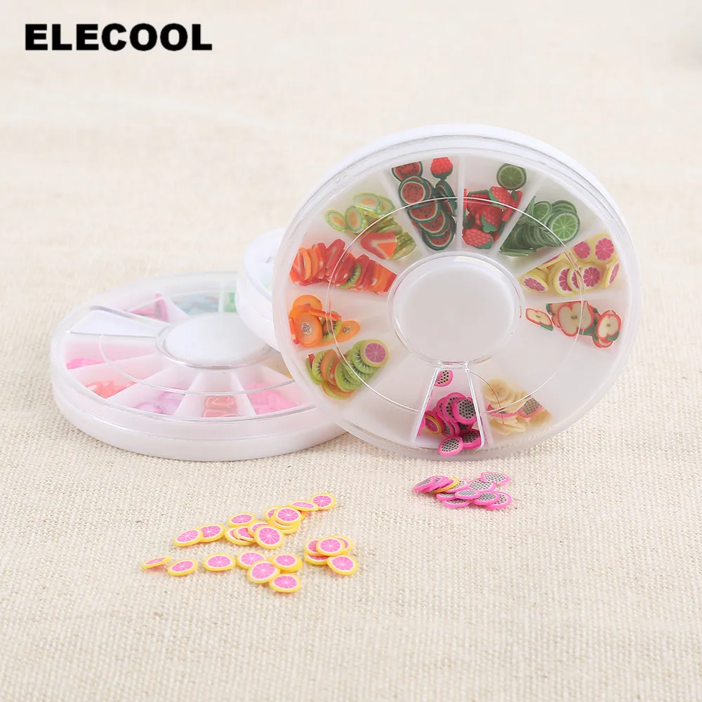 ELECOOL 1 коробка маленькое сердце Бабочка фруктовые кусочки форма Типсы для дизайна