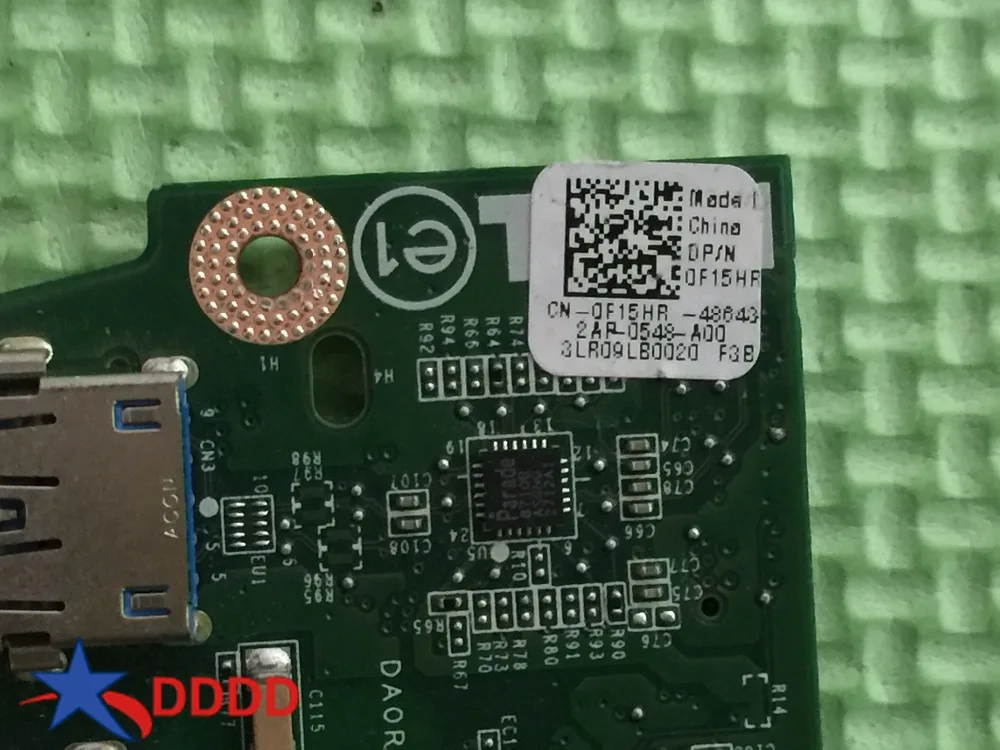 Оригинал для Dell Inspiron 5720 USB LAN плата Da0r09pc6f1 Cn-0f15hr 0F15HR F15HR полностью протестирована |