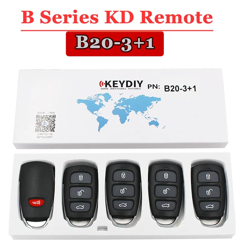

(1pcs/lot ) B20-4button remote key FOR keydiy kd machine kd900 urg200 kdbox mini kd