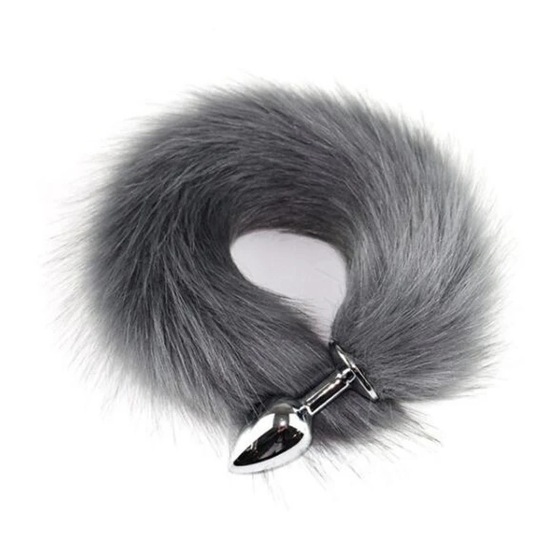 Эротические игрушки для взрослых анальная пробка с хвостом животный хвост