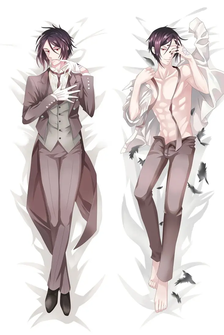 Аниме Dakimakura Hugging Bady Наволочка 150 см Новый Черный Дворецкий 62037|anime dakimakura|pillow casepillow