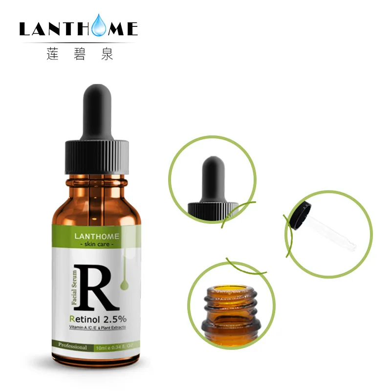 

Lanthome 10ml Retinol 2.5% Vitamin C / A Facial Anti Wrinkle Serum Remove Dark Spots Whitening Anti Wrinkles Collagen Essence