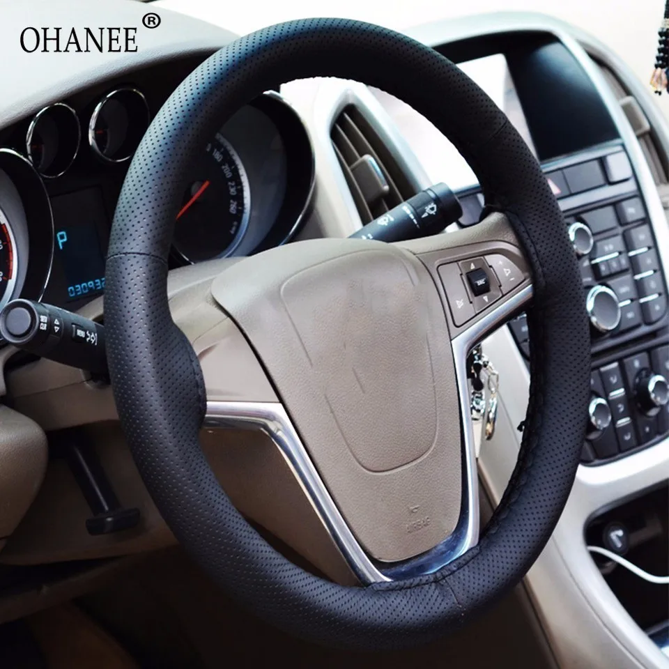 OHANEE дышащая оплетка на чехол рулевого колеса автомобиля с иглами и нитью из