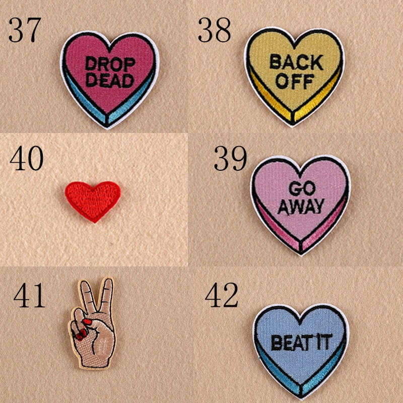 Популярные популярные нашивки 1 шт. вышитые для пришивания утюгом Значки из ткани
