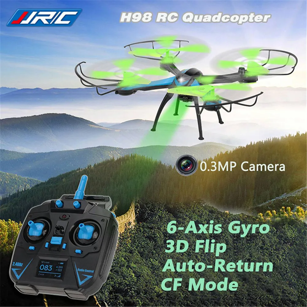 JJRC H98 RC Квадрокоптер с камерой Летающий вертолет светодиодный легкий Дрон