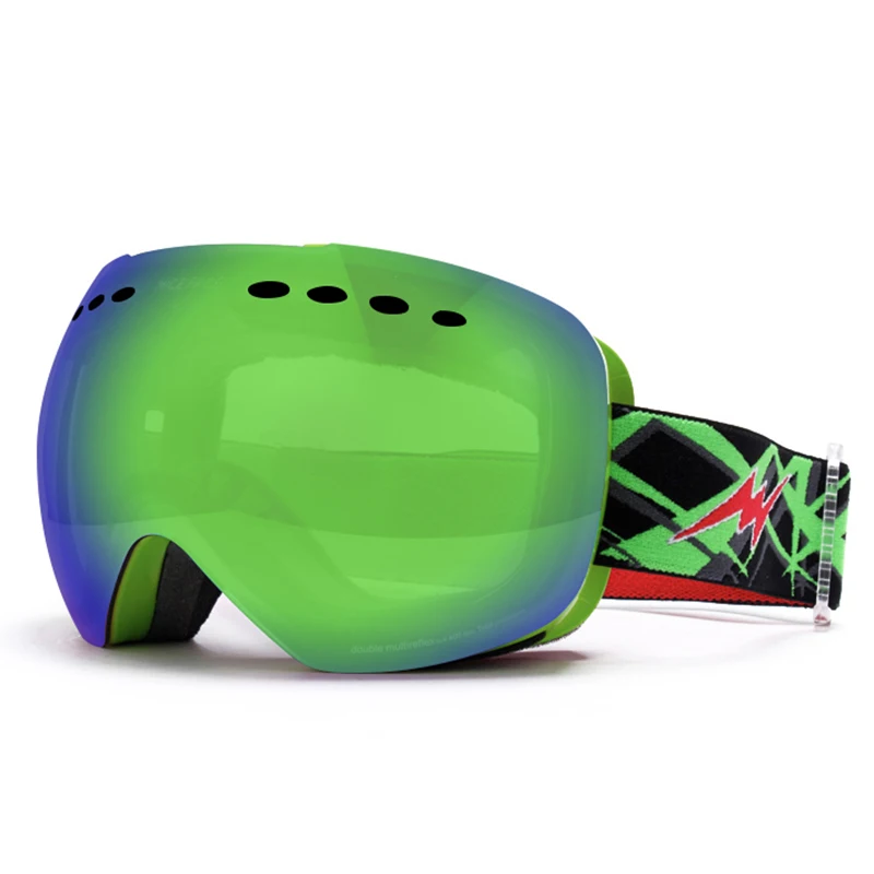 Лыжные очки зимние спортивные для сноуборда с защитой от запотевания УФ защита