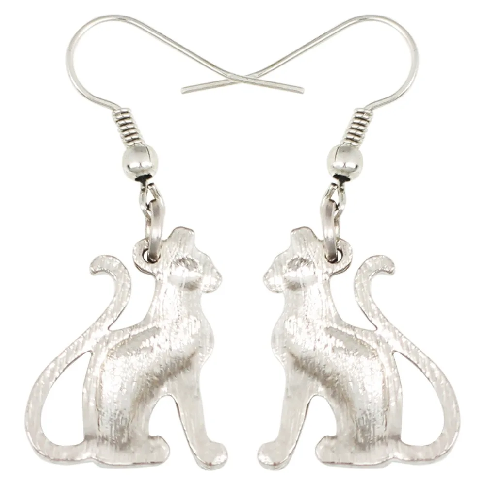 Bonsny массивные элегантные серьги из эмалированного сплава с цветочным рисунком