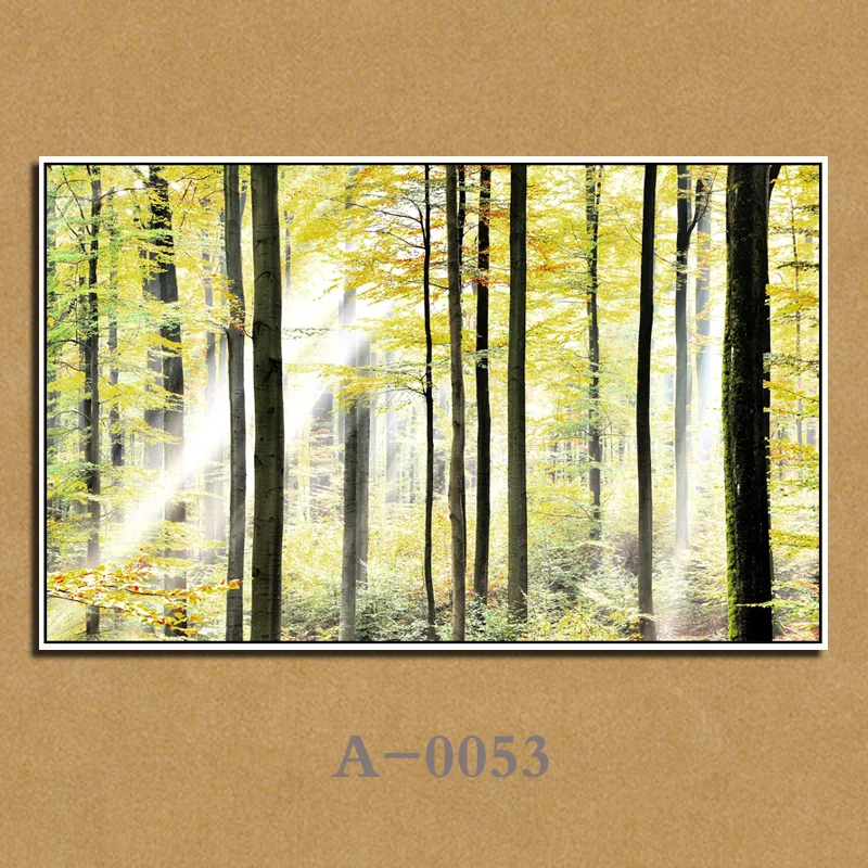 High Spray Printed Art Lake View Painting Picture Beautiful Scenery Wall Pictures Bridge Home Decoration | Дом и сад