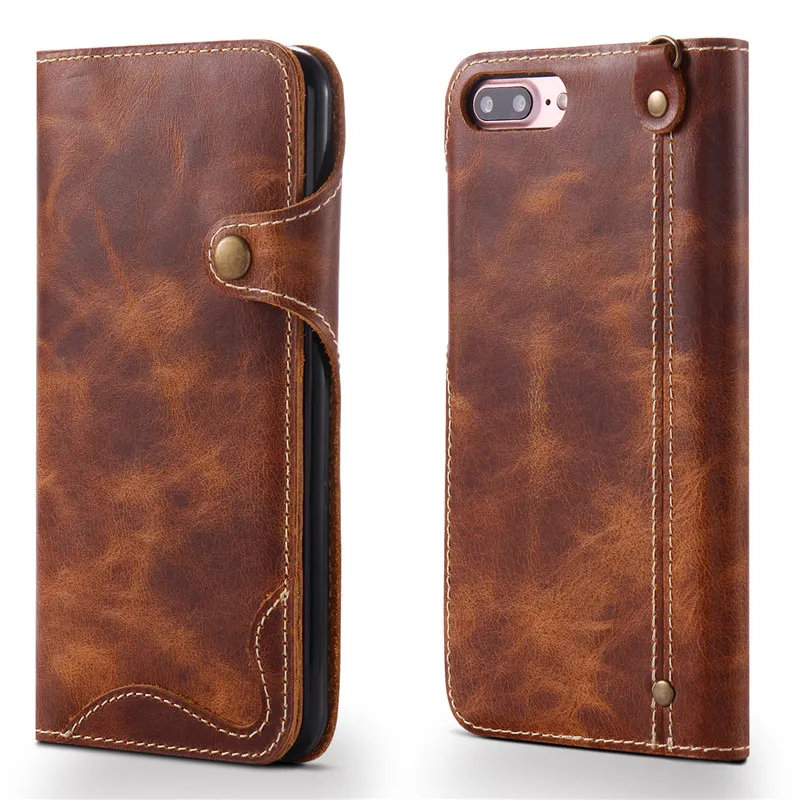 luxury real genuine leather case for iphone 11 12 pro max x xs xr 7 plus 8 plus handbag retro wallet cover for iphone 13 pro max free global shipping