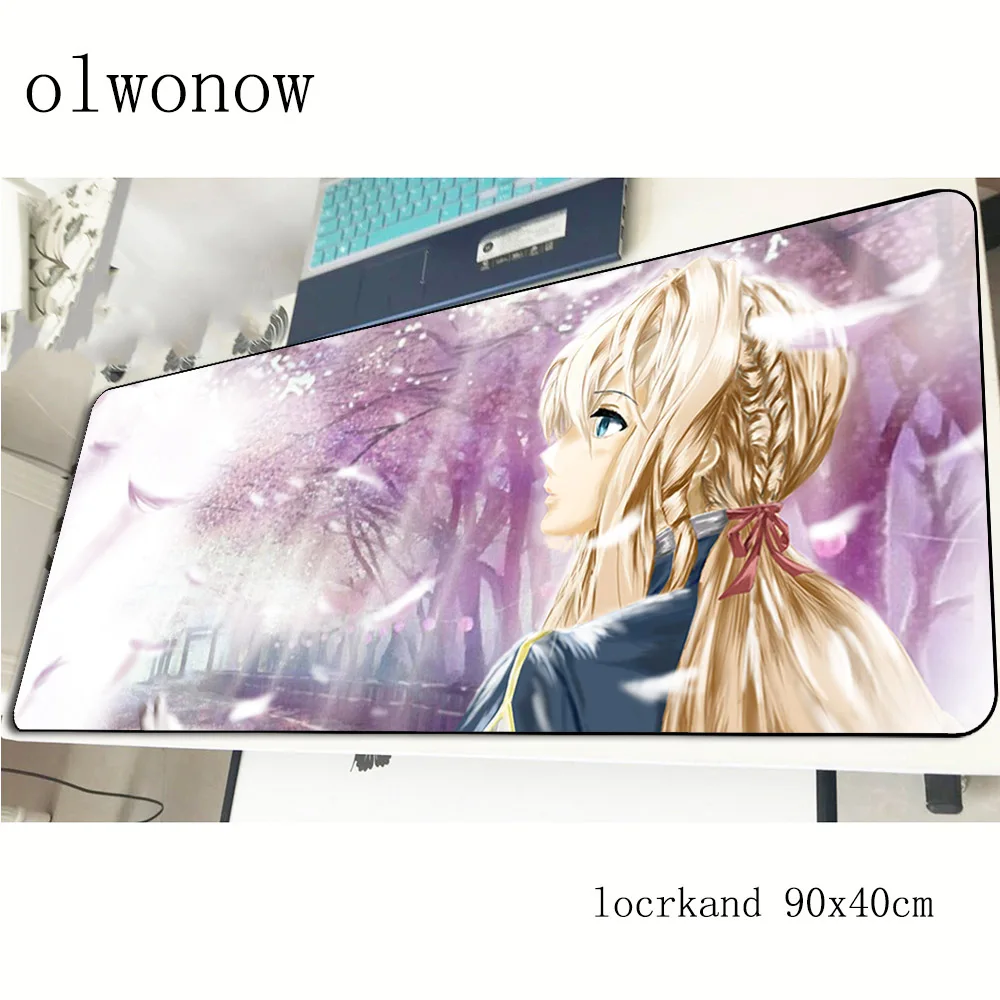 Фиолетовый Коврик для мыши evergarden 90x40 см восхитительный игровой коврик геймерский