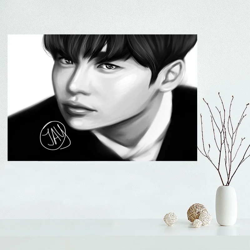 Хорошая ли Чон сок плакат Обычная сатиновая печати плакатов ткань постер на