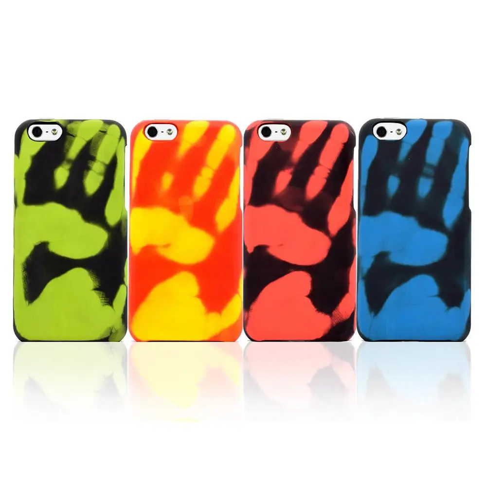 Термальная индукция Флуоресцентный цвет изменение PC задняя оболочка для IPhone5/5s/5e
