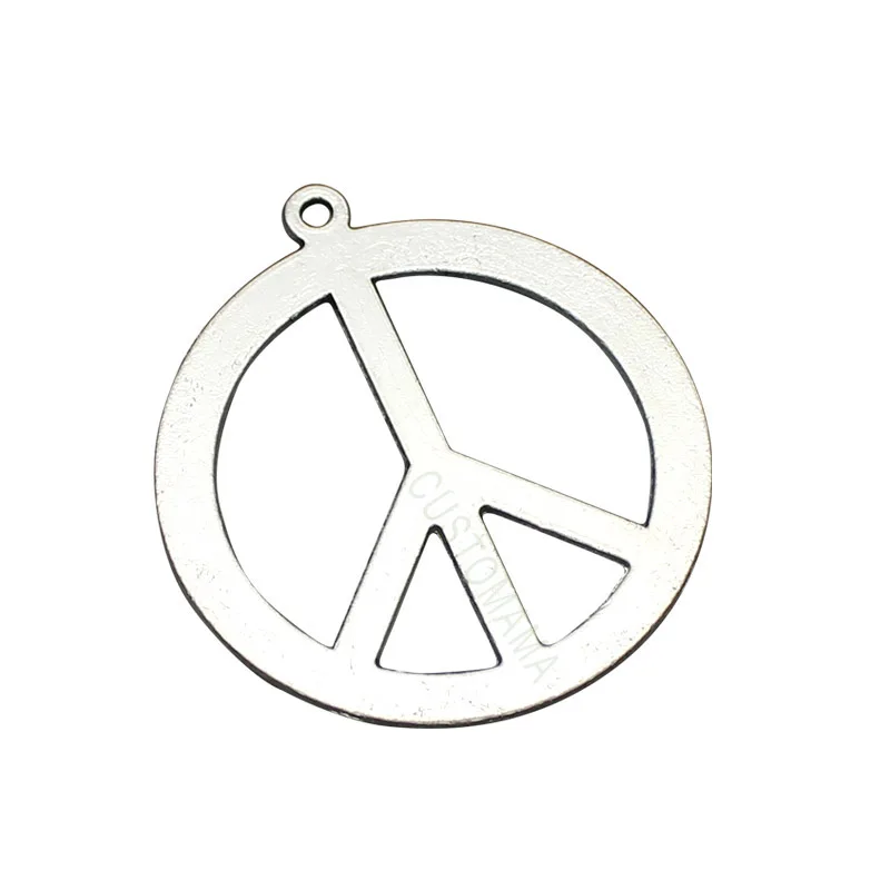15 шт., подвески с надписью «Peace», античное тибетское серебро, двухсторонняя подвеска с большим спокойствием 44x40 мм