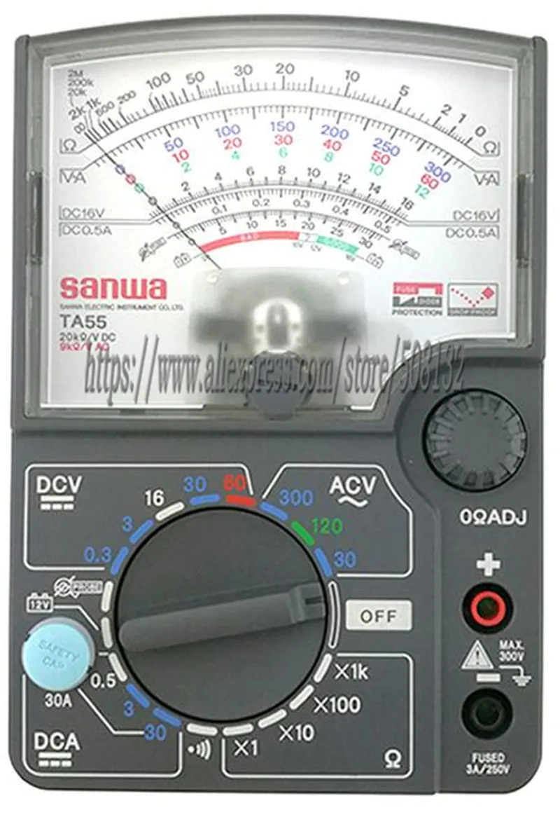 Аналоговые мультитестеры 30 А диапазон для автомобильного аналогового